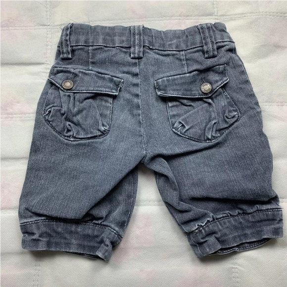 Yes Jeans Girls Denim Shorts Charcoal Light Wash Size 5 - Picture 2 of 3